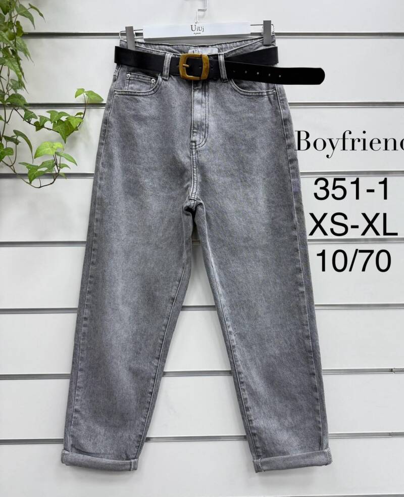 Spodnie damskie jeansy Roz XS-XL, 1 Kolor Paczka 10 szt
